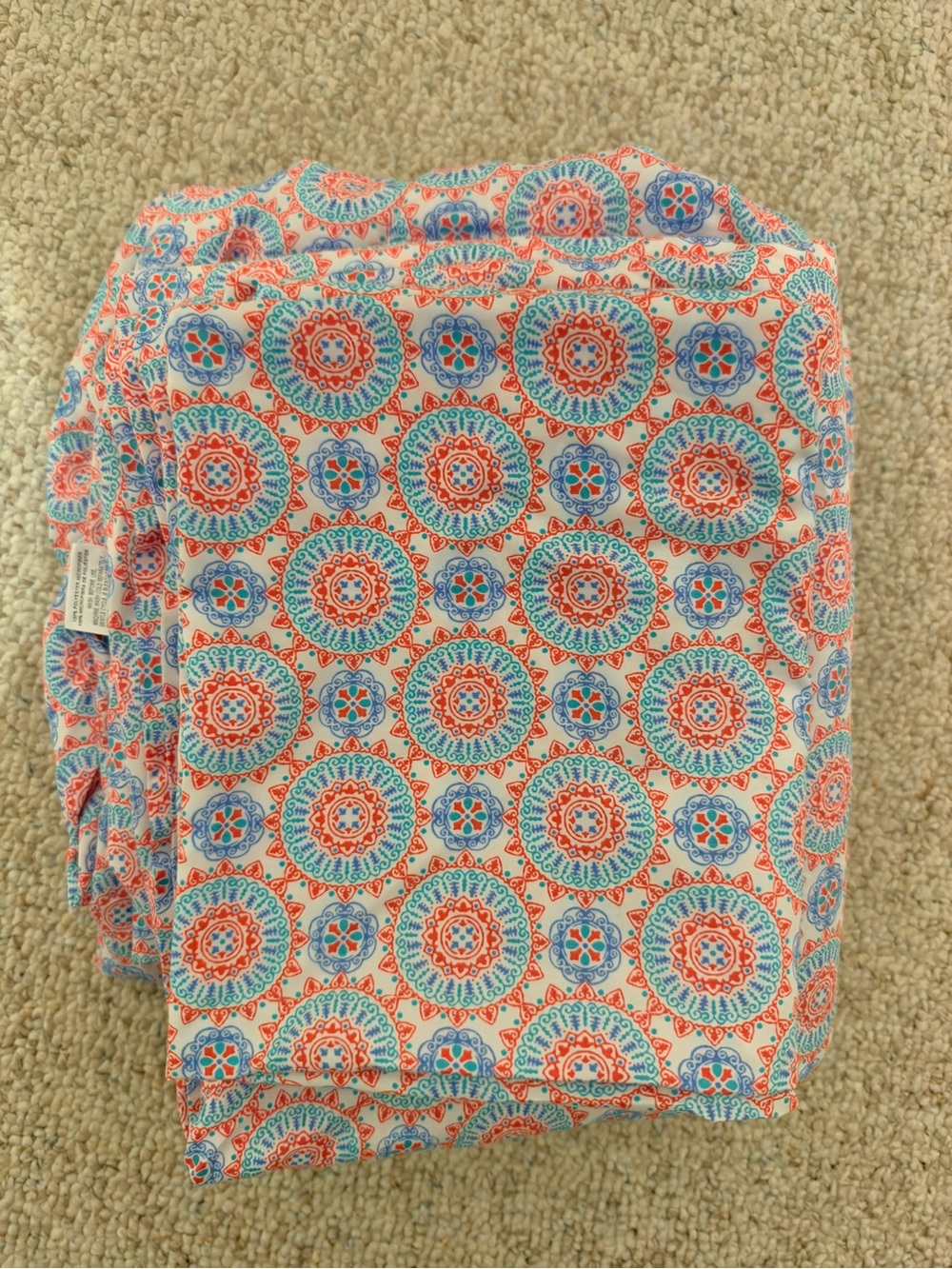 Mainstays Pink and Turquoise Medallion Bedding Sheet